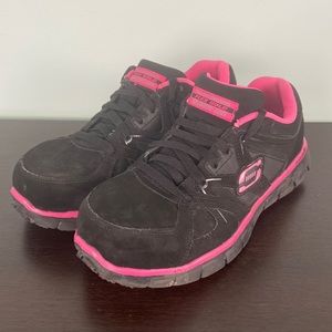 Skechers Flex Sole Work IIII steel toe shoes, women’s 7
